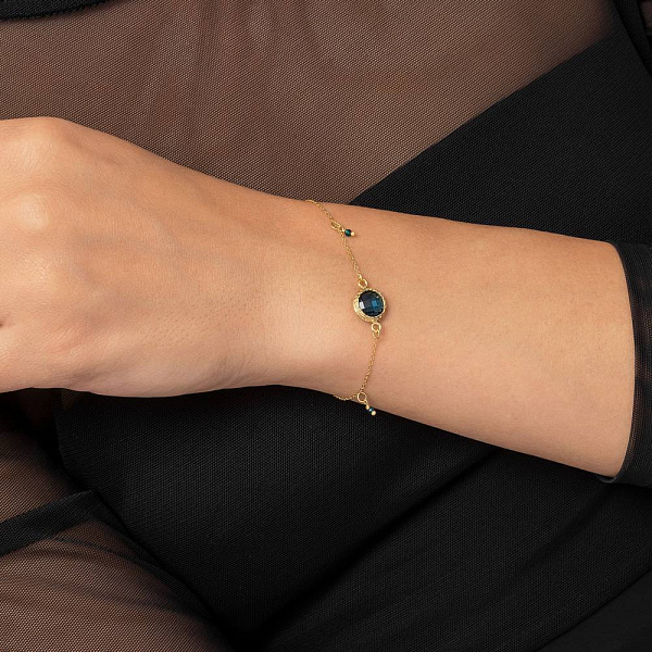 Золотой браслет с фианитами (арт. 326992жс) – изображение 3