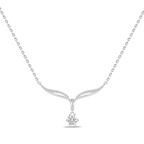 Серебряное колье с подвеской с фианитами (арт. 7507/2645) – изображение 1