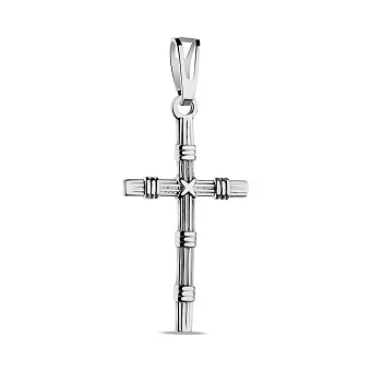 Срібний хрестик без каміння (арт. 7503/3913)