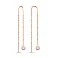 Золотые серьги-протяжки с фианитами (арт. C-SW1-11) – изображение 1