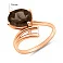 Золотое кольцо с коричневым кварцем (арт. 152604К.д) – изображение 2