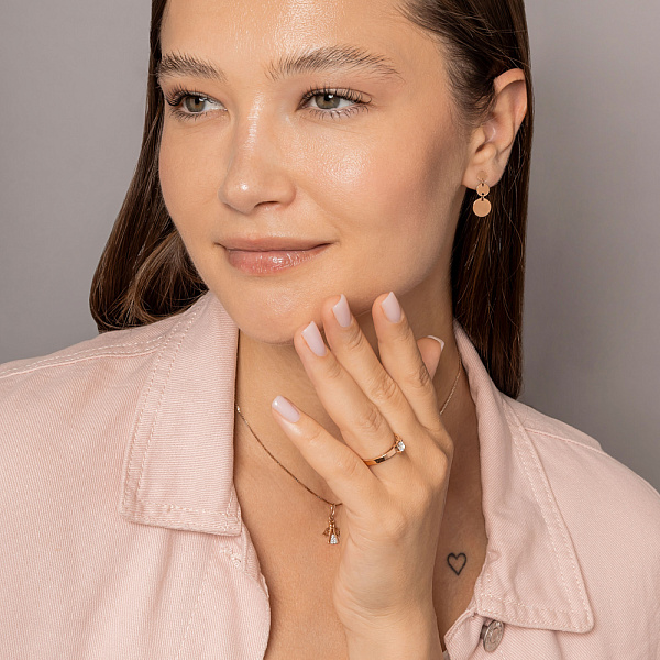 Серьги "Монеты" из красного золота (арт. 107879/1) – изображение 3