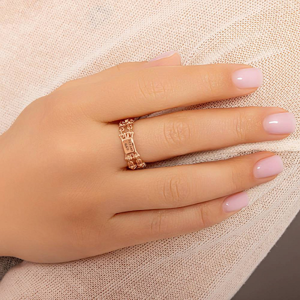 Золотое кольцо без камней (арт. 156607) – изображение 2