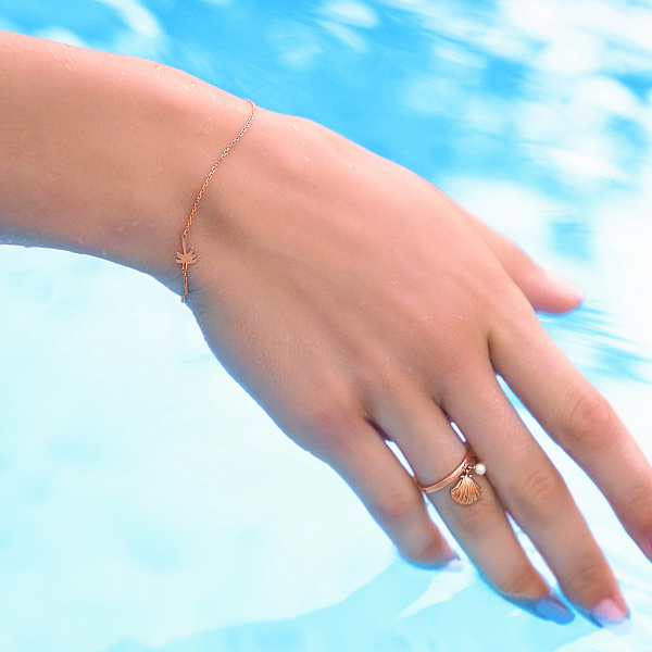 Каблучка з червоного золота з підвісками (арт. 141305) – зображення 5