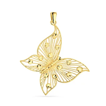 Подвес Francelli из желтого золота в форме бабочки (арт. 440893ж)