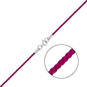 Ювелірний шнурок зі срібними вставками (арт. 7307/79053-229/28ф)