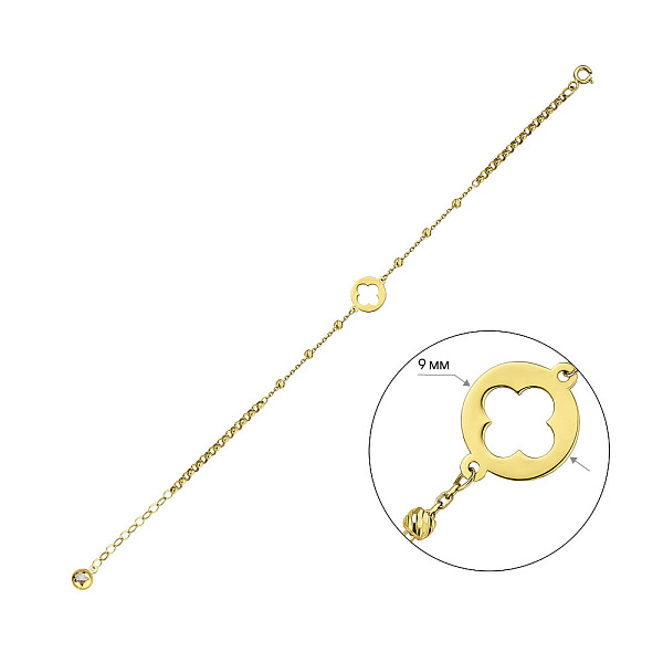 Браслет из желтого золота (арт. 326350ж) – изображение 4