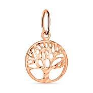 Підвіс "Дерево життя" з золота з алмазною насічкою (арт. 424238)