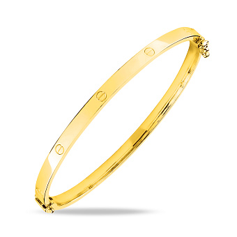 Фото Срібний браслет-скоба з родіюванням (арт. 7509/1706/4ж)