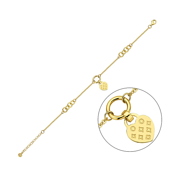 Браслет из золота с подвеской (арт. 326359ж) – изображение 1