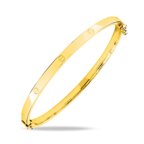 Срібний браслет-скоба з родіюванням (арт. 7509/1706/4ж) – зображення 1