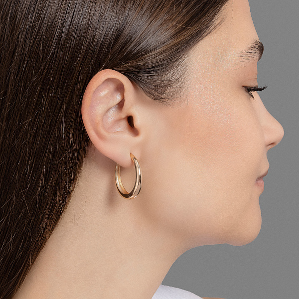 Серьги из красного золота (арт. 109427/25) – изображение 3