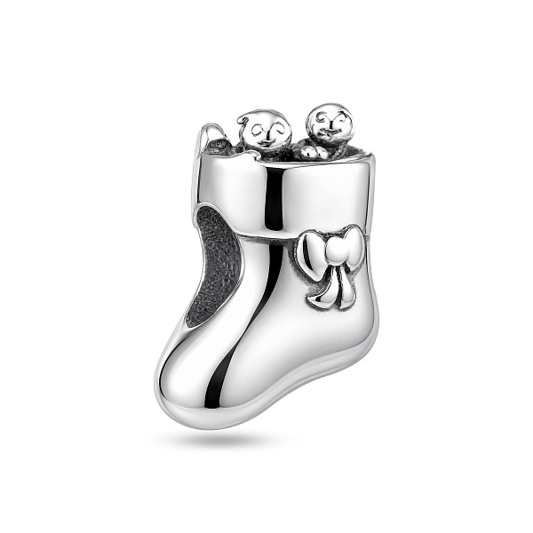 Серебряный шарм носок (арт. 7903/4555) – изображение 1