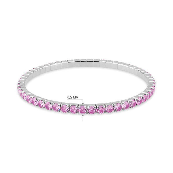 Серебряный браслет с альпинитами (арт. 7509/4838ар) – изображение 2