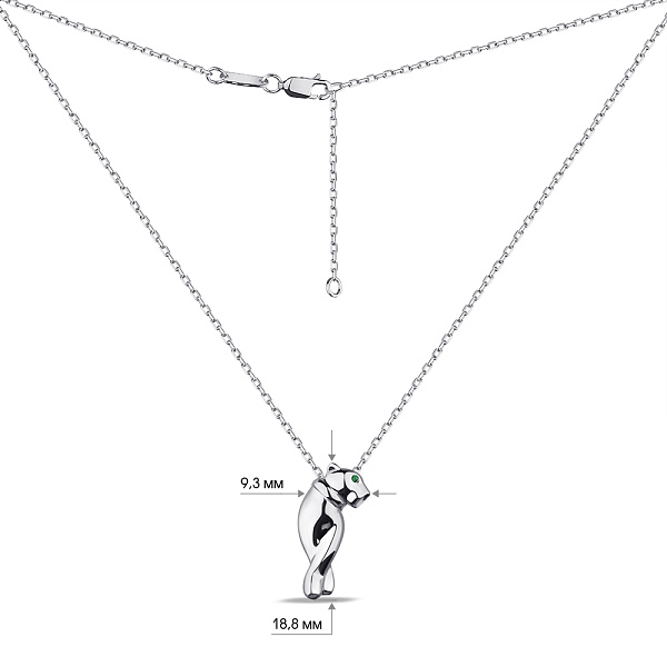 Колье из серебра Пантера (арт. 7507/1981аз) – изображение 3