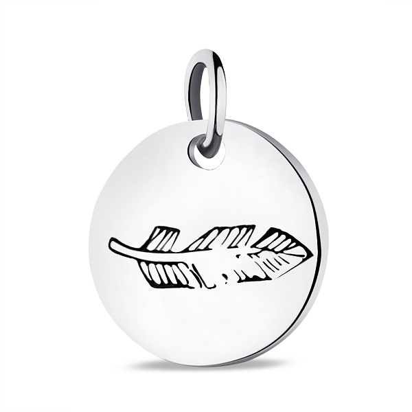 Серебряный кулон без камней (арт. 7503/3977/10) – изображение 1