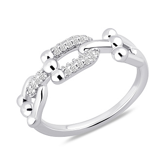 Фото Серебряное кольцо с фианитами (арт. 7501/8516)