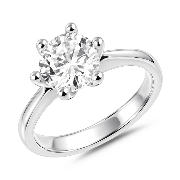 Серебряное кольцо с фианитом (арт. 7501/8651) – изображение 1