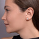 Сережки-пусеты из желтого золота с фианитами (арт. 110455ж) – изображение 3