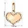 Підвіс з червоного золота "Серце" (арт. 424447) – зображення 2