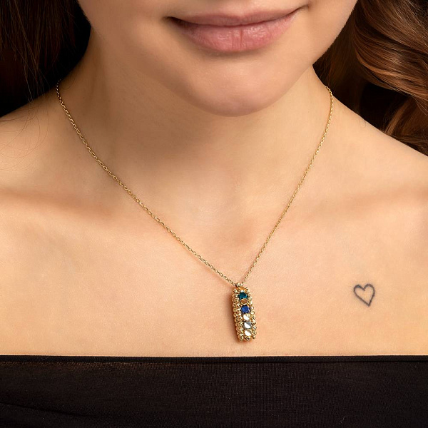 Кольє з жовтого золота Francelli (арт. 352943ждсбрз) – зображення 4