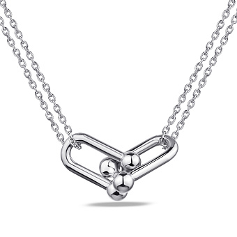 Срібне кольє Trendy Style без каміння (арт. 7507/1589)