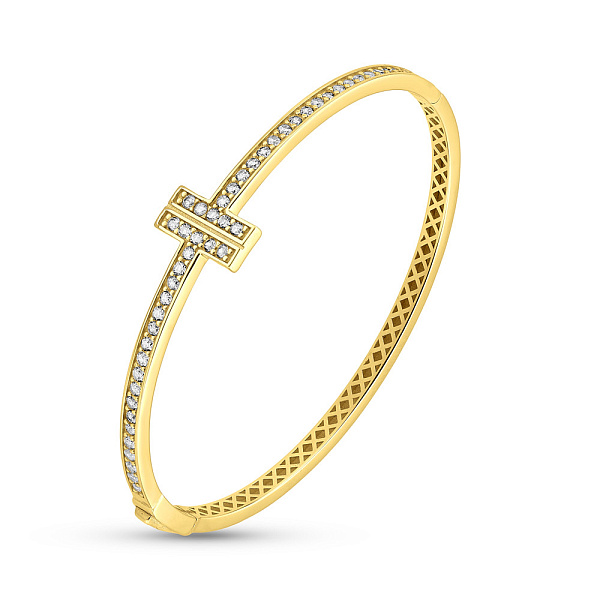 Браслет с фианитами из желтого золота (арт. 326280ж) – изображение 1