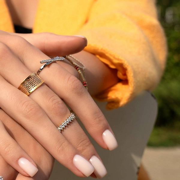 Кольцо из желтого золота без камней (арт. 155915ж) – изображение 2