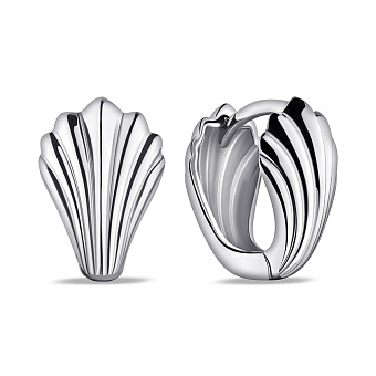 Серебряные серьги без камней (арт. 7502/9845)