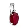 Серебряный кулон с крупным рубином (арт. 7503/2187943Р) – изображение 1