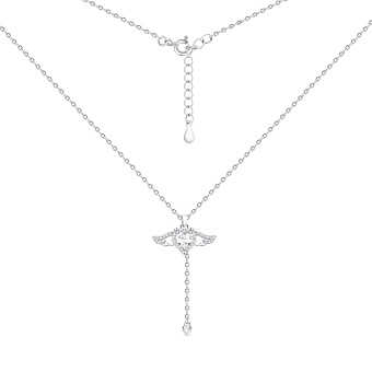 Серебряное колье Сердце (арт. 7507/2377)