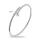 Серебряный браслет "Гвоздь" с фианитами (арт. 7509/3550) – изображение 2