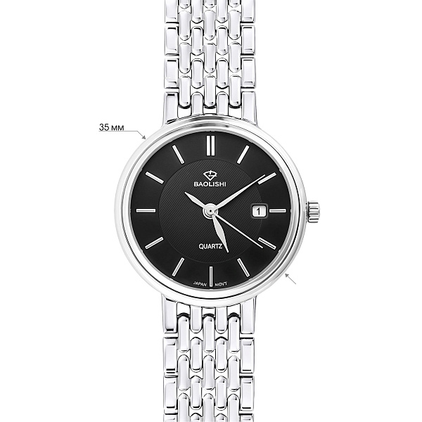 Массивные серебряные часы без камней (арт. 7526/341ч) – изображение 4