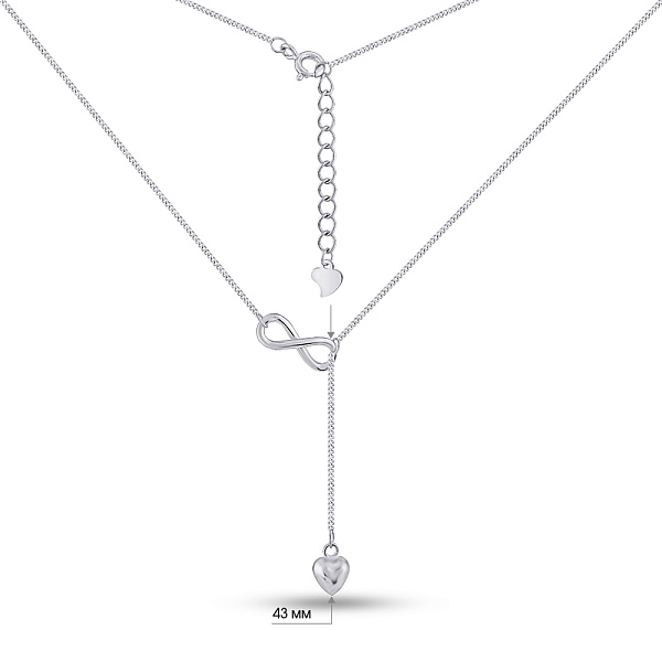 Золотое колье Бесконечность (арт. 7507/2218) – изображение 3