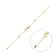 Фото Золотой женский браслет с фианитом (арт. 323361ж)