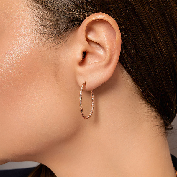 Серьги из красного золота (арт. 1091892/30) – изображение 3