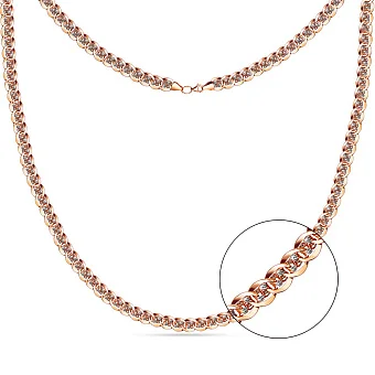 Колье из красного золота с родированием (арт. 350822р)