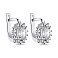 Серебряные серьги с крупным фианитом (арт. 7502/СК2Ф/470) – изображение 1