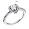 Серебряное кольцо Сердце с фианитами (арт. 7501/КК2Ф/281-16) – изображение 2