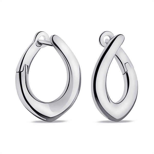 Серьги из серебра без камней (арт. 7502/9806) – изображение 1