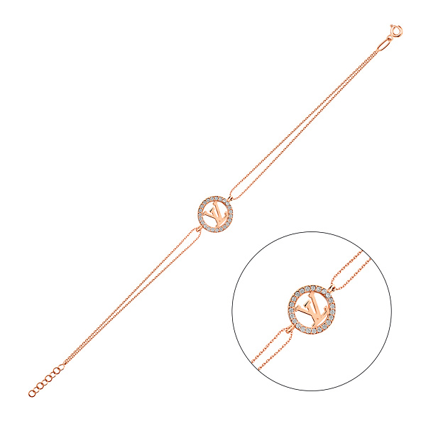 Золотой браслет с фианитами (арт. 326361) – изображение 1
