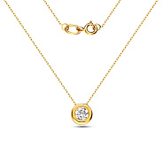 Фото Кольє золоте з фіанітом (арт. 350383/2ж)