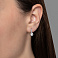 Золотые серьги с фианитами (арт. 110440б) – изображение 2