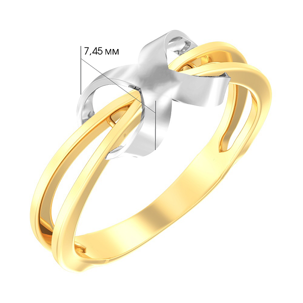 Золотое кольцо «Бесконечность»  (арт. 146000ж) – изображение 2