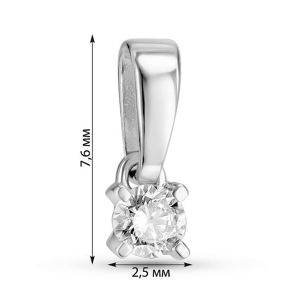 Золотий кулон з діамантом (арт. П011170010б) – зображення 3