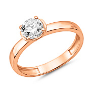 Фото Золота каблучка з фіанітом (арт. 142200)