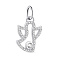 Серебряный подвес Ангел с фианитами (арт. 7503/П2Ф/1023) – изображение 1