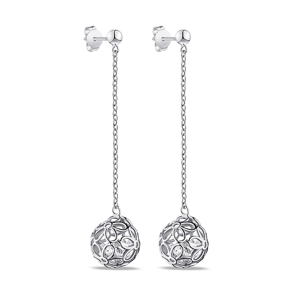 Серебряные серьги с подвеской (арт. 7518/6905) – изображение 1