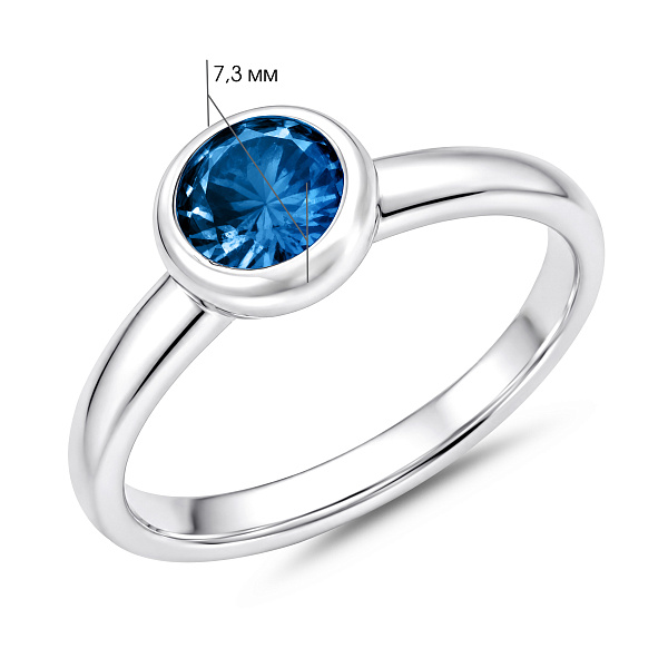 Серебряное кольцо с альпинитом (арт. 7501/8895ас) – изображение 2