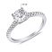 Серебряное кольцо с фианитами (арт. 7501/7062) – изображение 2
